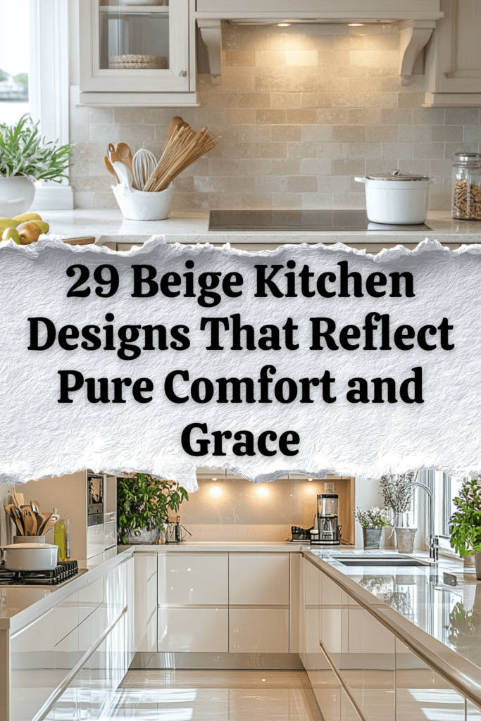 29 Bold and Beautiful Beige Kitchen Cabinet Inspirations
