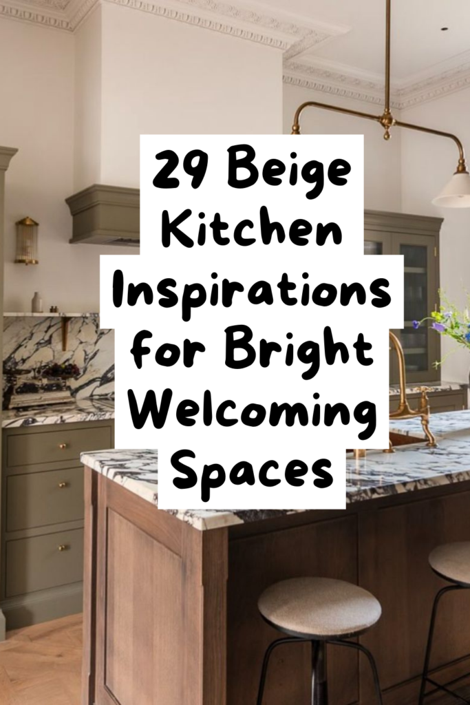 29 Bold and Beautiful Beige Kitchen Cabinet Inspirations
