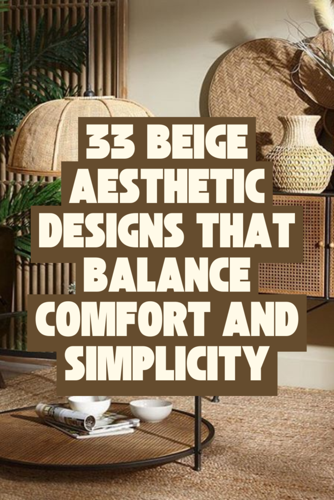 33 Beige Decor Ideas for Every Room