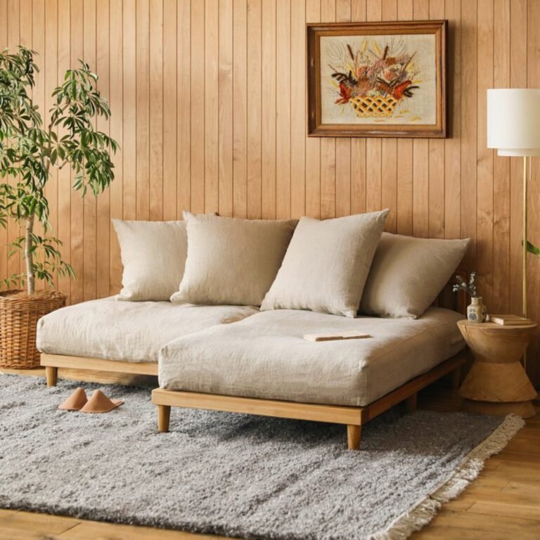 Futon in a Living Room