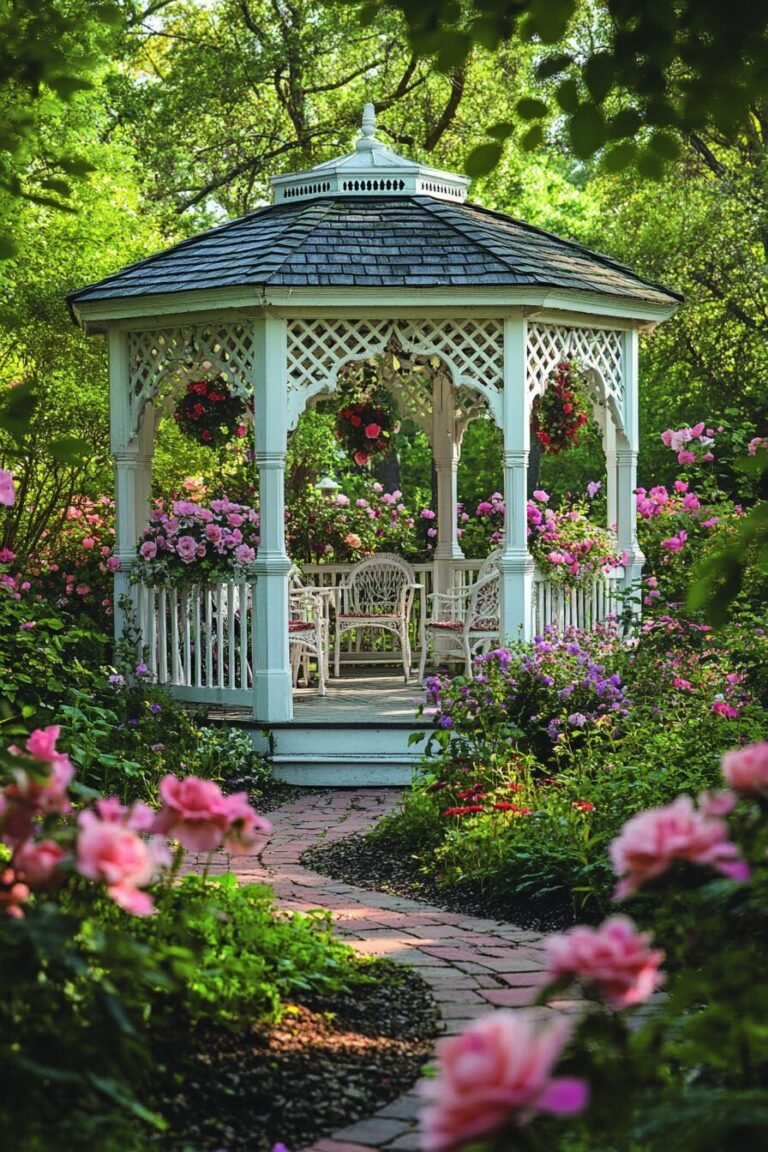 Garden Oasis with a Gazebo