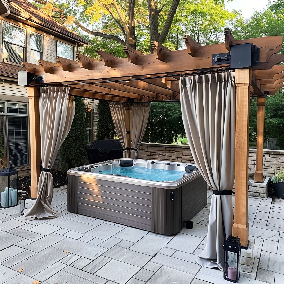 Outdoor Jacuzzi Idea